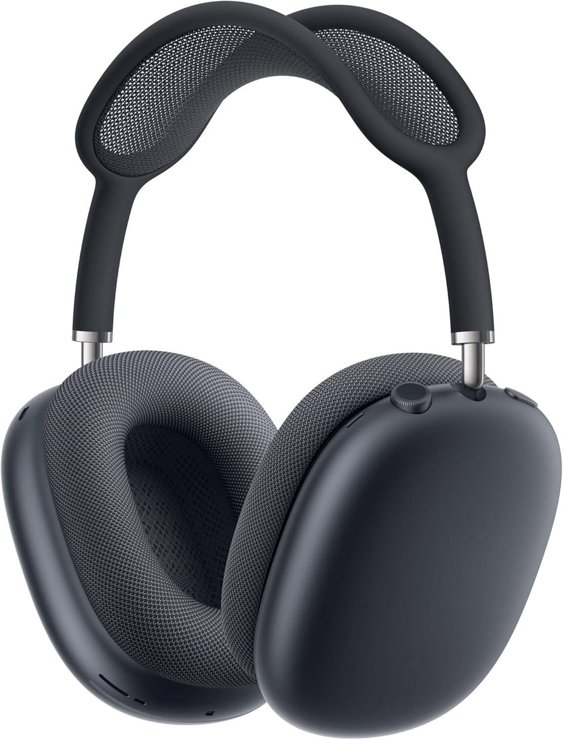 Apple AirPods Max Cuffie wireless over-ear, Cancellazione attiva del rumore di livello pro, Modalità Trasparenza, Audio spaziale personalizzato, Ricarica USB-C, Cuffie Bluetooth per iPhone, Mezzanotte